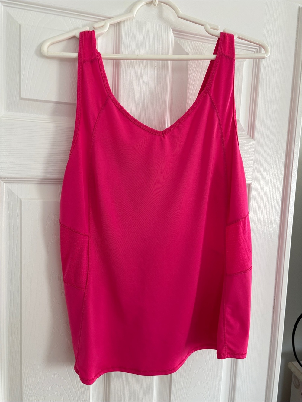 Lucky in Love Hot Pink Athletic Tank Top